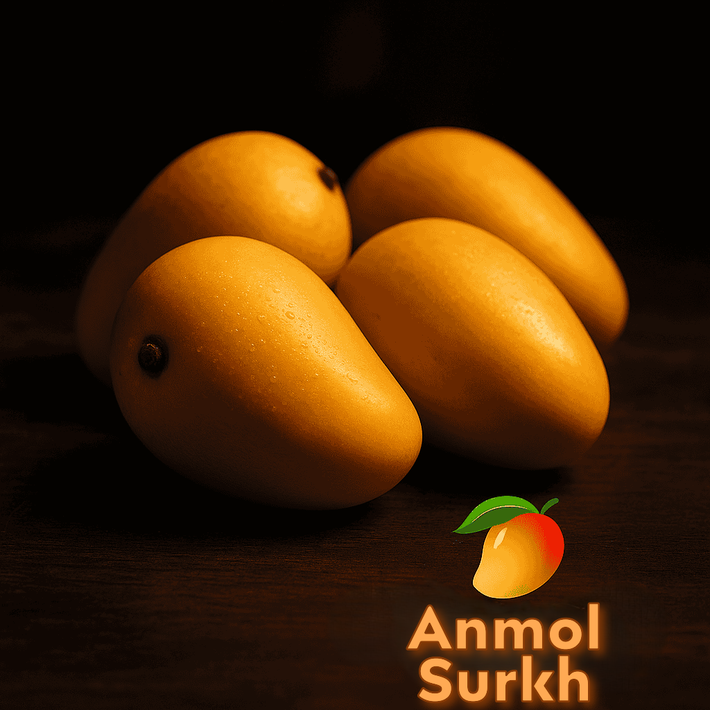 Fresh Anmol Surkh mangoes available for delivery in Pakistan